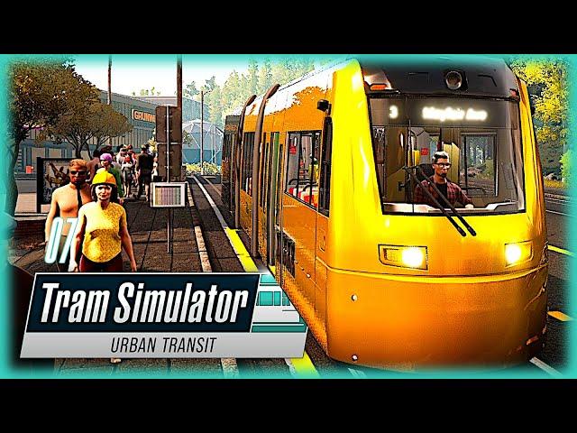 TRAM SIMULATOR URBAN TRANSIT [007]  Die gelbe Taxi-Tram | Tram Simulator Urban Transit Gameplay