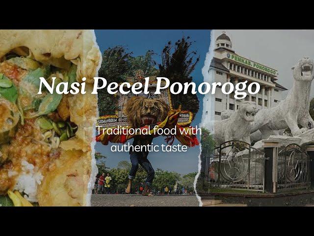 Indonesian Traditional Food!! With Authentic Taste, Nasi Pecel Ponorogo