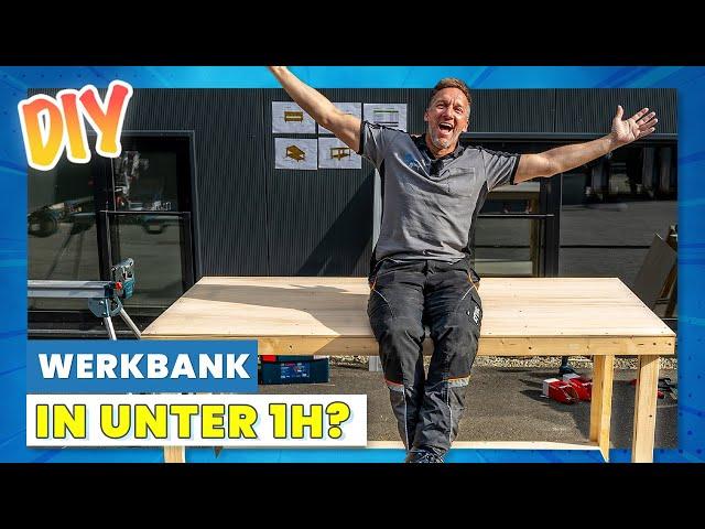 1-Stunden DIY Werkbank CHALLENGE! || ToolGroup