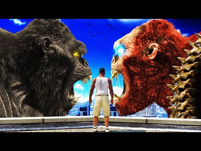 SKAR KING vs KING KONG in GTA 5 (Mods)