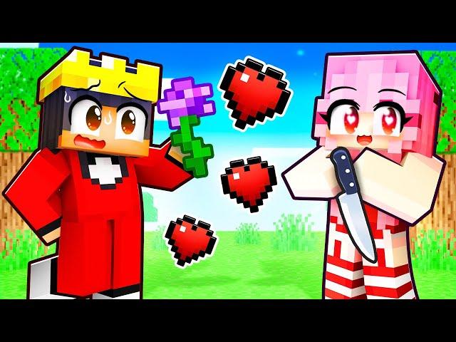 HOW I MET CRAZY FAN GIRL in Minecraft!