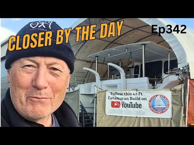 It's Brutal Being Back on Deck - Catamaran Build From Scratch Ep342