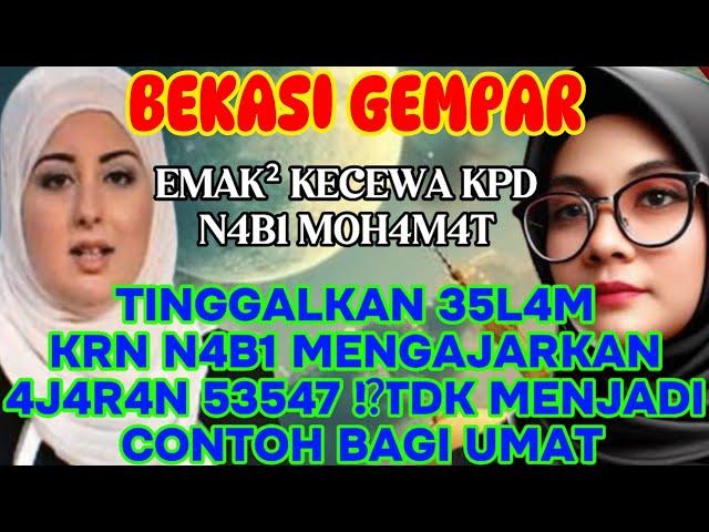 BEKASI GEMPAR ! MRK MURTAD  M3NUDUH 4M0H4M4D M3NG4J4RK4N 4J4R4N 53547 !? AJARAN MEMBINGGUNGKAN !