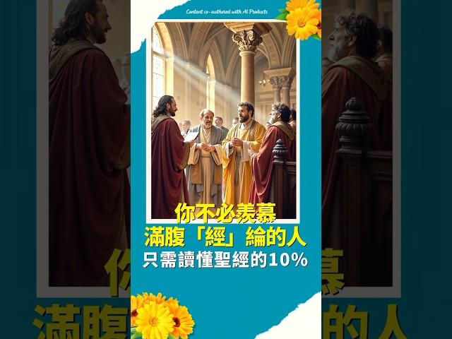 分享聖經 | 你不必羡慕 滿腹「經」綸的人 只需讀懂聖經的10% 更容易得到神的救恩 #分享聖經 #台灣長老教會 #馬來西亞教會 #新加坡基督生命堂 #中國人在海外 #海外華人