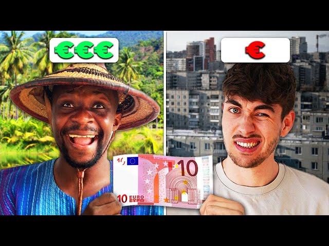 10€ im REICHSTEN Land AFRIKAS vs. ÄRMSTEN Land EUROPAS