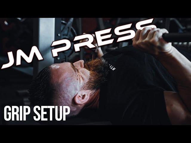 The correct grip for JM Press - form and setup with Hypertrophy Coach Joe Bennett