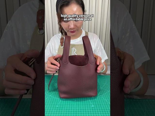 Handmade leather bucket bag, how do you like? #handcrafted #inliorbag  #luxurybags #bagmaking