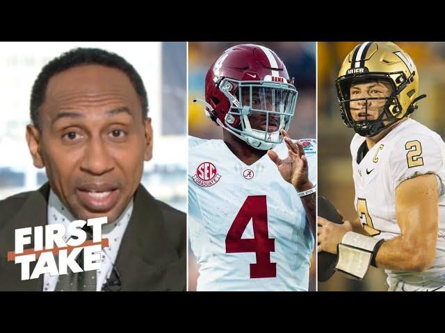 FIRST TAKE | "Jalen Milroe will continue to EXPLODE in Week 6" - Stephen A. on Alabama vs Vanderbilt