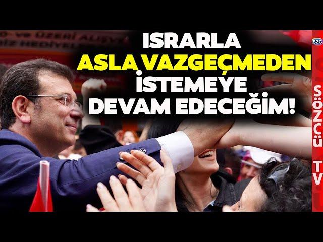 Ekrem İmamoğlu'ndan Adaylık Açıklaması Geldi! Kılıçdaroğlu'na Yeni Mesaj