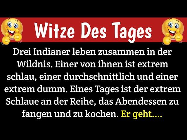 Lustige Witze  || Drei Indianer sind in der Wildnis || Täglich Witzige Videos!