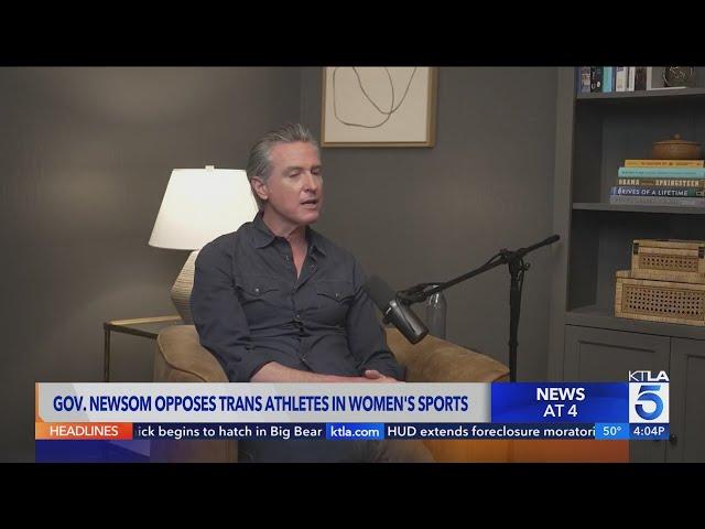 Newsom goes centrist with position on trans athletes