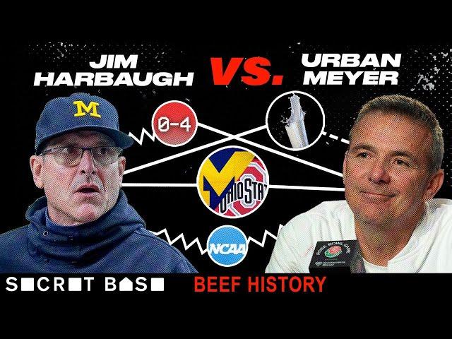 Jim Harbaugh and Urban Meyer beefed over the biggest rivalry in college football... and milk.