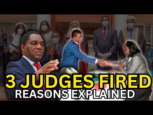 President Hichilema Fires ConCourt Judges as #UPND VS #PF Battles Continues