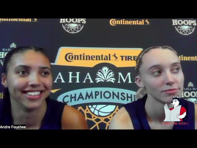 Azzi Fudd & Paige Bueckers: UConn women's basketball postgame zoom (Ole Miss) - 11/27/24