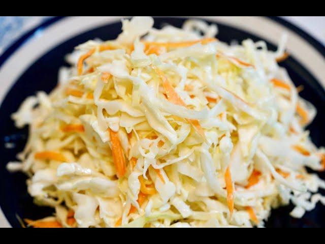 양배추 샐러드 만들기, 간단레시피, KFC 코울슬로 샐러드, Cabbage Coleslaw Recipe | ethnic kitchen