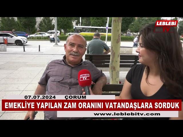 EMEKLİYE YAPILAN ZAM ORANINI VATANDAŞLARA SORDUK