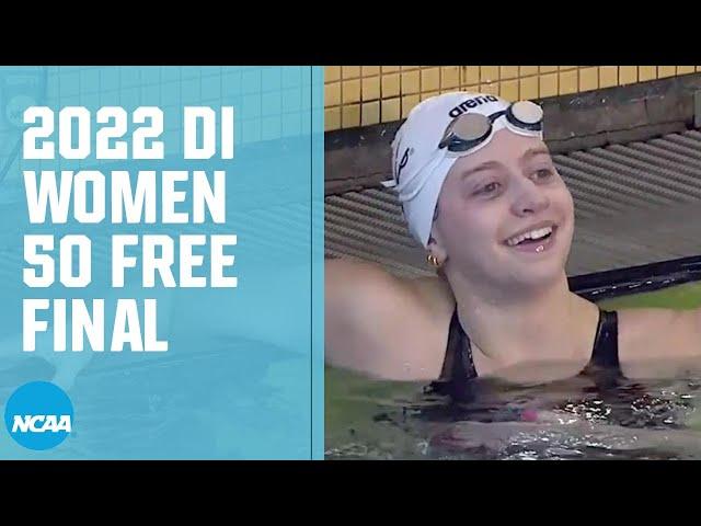 Women's 50 Freestyle — 2022 NCAA swimming championships