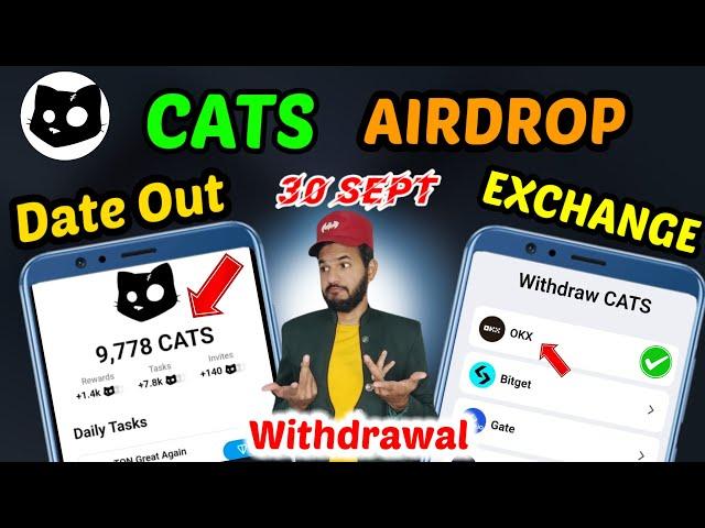 Cats Airdrop & Listed on OKX Bybit | Cats Airdrop & withdrawal  |Cats Airdrop price value exchange