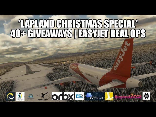 Christmas Special - Lapland Flight With 40+ Giveaways | MSFS 2020