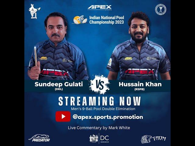 Sundeep Gulati vs Md. Hussain Khan 9 Ball Men Indian National Pool Championship