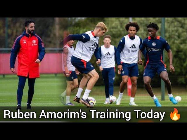 Amorim training man united | Kobbie Mainoo impressed Amorim and his Teammates in training session