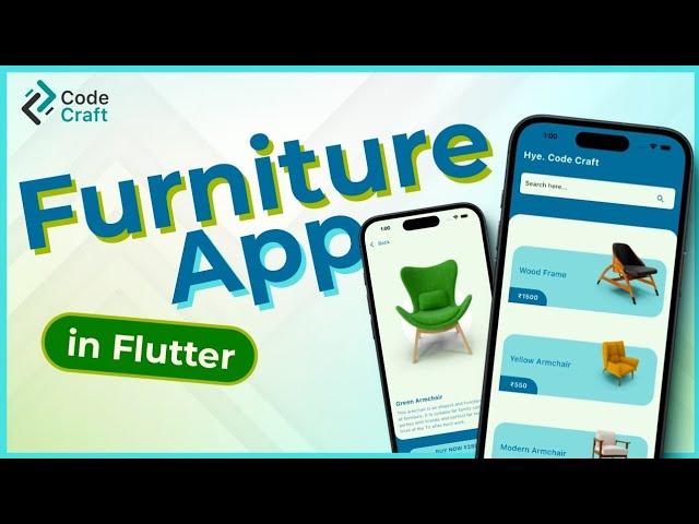 Flutter - Furniture App Project | In Hindi