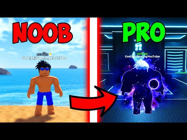 Going From a Noob To Pro In Roblox Gym League