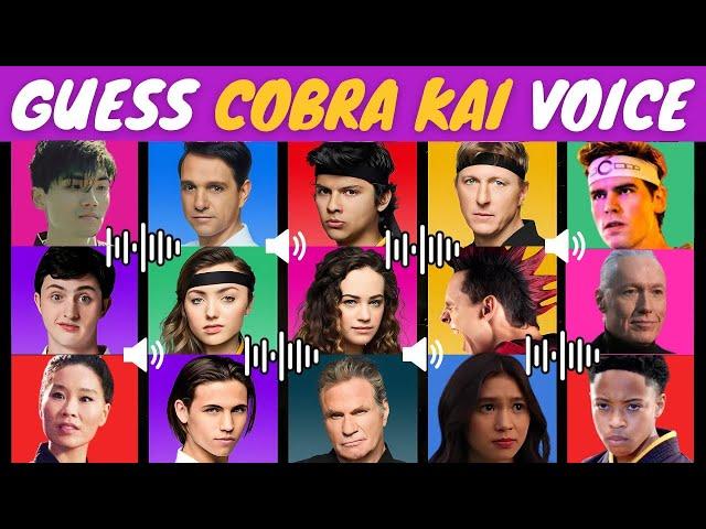 Cobra Kai season 6 part 2 special Quiz  Guess The Voice  Guess The Character 