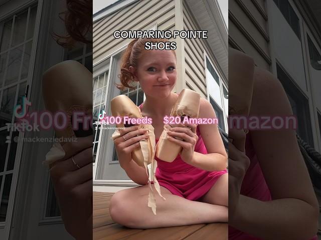 $20 VS $100 POINTE SHOES #pointeshoes