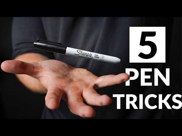 5 VISUAL Pen Tricks Anyone Can Do | Revealed