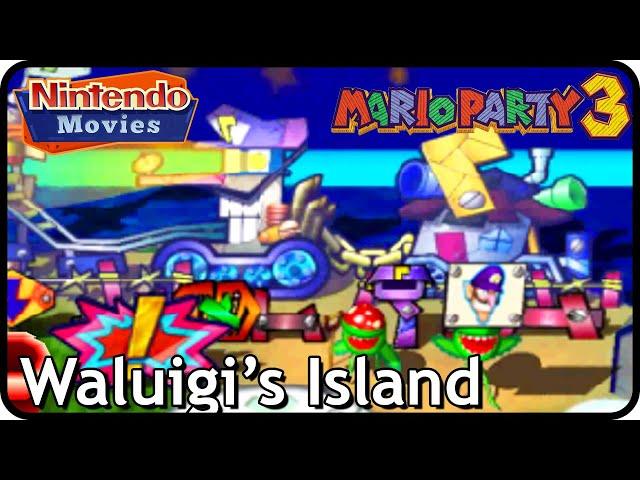 Mario Party 3 - Waluigi's Island (3 Players, 20 Turns, Luigi vs Daisy vs Wario vs Waluigi)