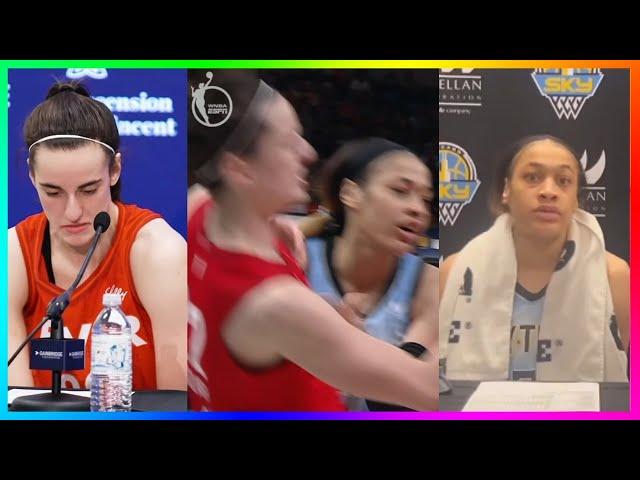 Caitlin Clark Said This After Chennedy Carter Shoved Her To Ground... (Breakdown) WNBA