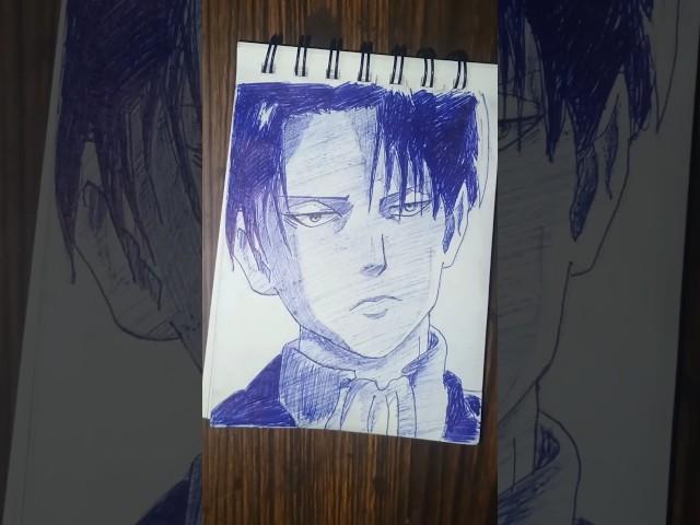 levi Ackerman drawing timelapse #anime #drawing #levi #attackontitanseason4