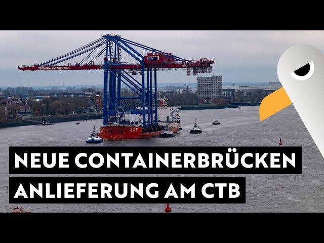 Neue Containerbrücken für die HHLA  Anlieferung am Containerterminal Burchardkai