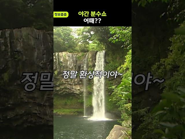 [정보줍줍] 야간 분수쇼 어때?