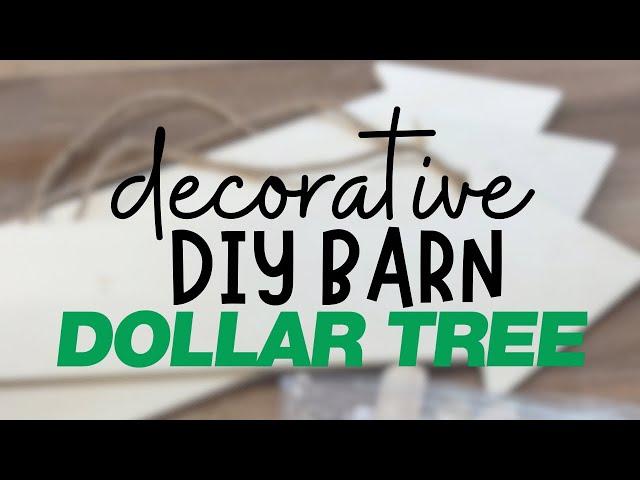 Decorative DIY barn | Dollar Tree | farmhouse decor