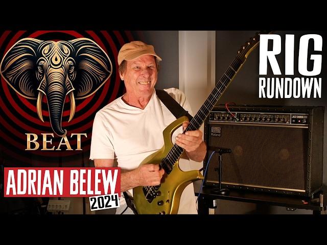 Adrian Belew Guitar Rig Rundown for King Crimson BEAT Tour with Steve Vai, Tony Levin & Danny Carey