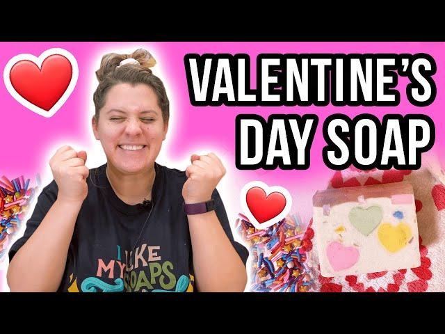 I MADE A VALENTINE'S DAY SOAP....it didn't go as planned