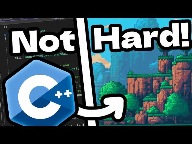 It's not hard to make games in C++