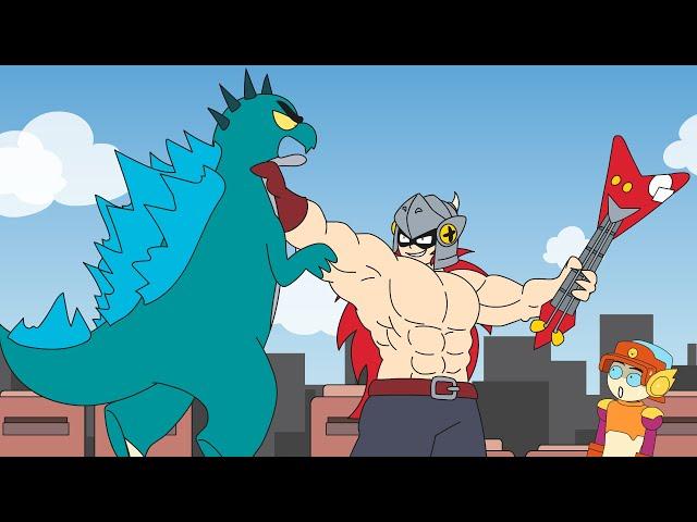 Brawl Stars Animation DRACO vs GODZILLA BUZZ