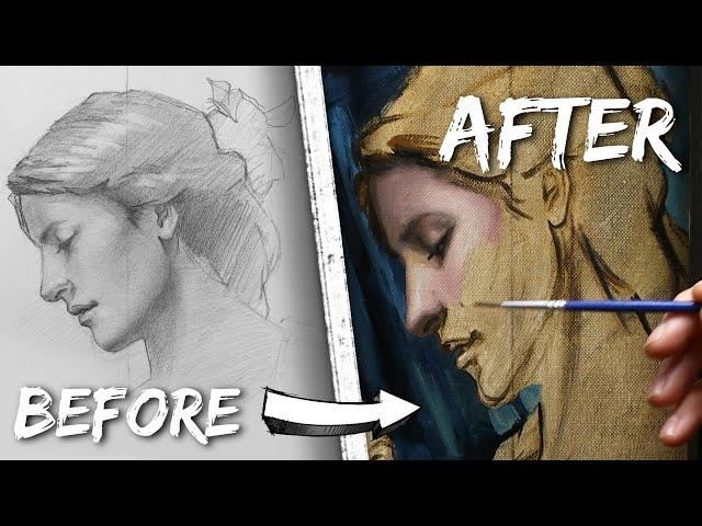 Every Way to Transfer a Drawing on a Canvas for Painting (7 Ways) - Oil Painting For Beginners