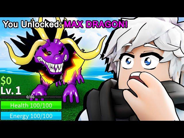 MAXING DRAGON FRUIT As A NOOB In Blox Fruits (Roblox)