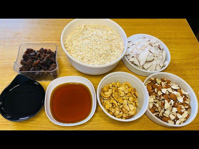 HOW I MADE GRANOLA WITH QUICK OATS