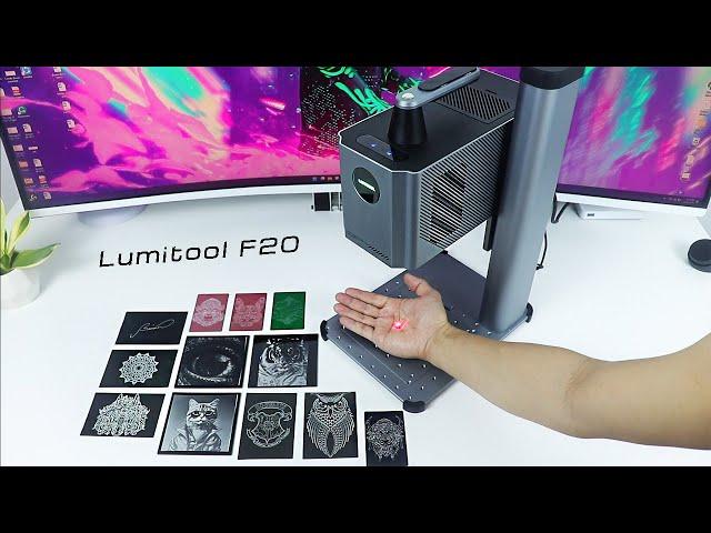 Lumitool F20 - Fastest 20W portable Fiber laser engraver with AI design