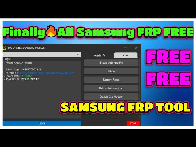 FinallyAll Samsung FRP Bypass For Android 14|13|12 One Click Remove Tool Fixed ADB Fail, No *#0*#