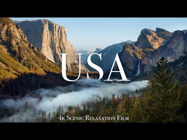 The USA 4K - Scenic Relaxation Film With Calming Music