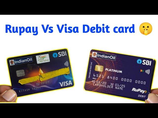 State Bank of India New Rupay Debit card Vs Visa Debit Card 2025 l SBI GLOBAL ATM card l sbi rupay