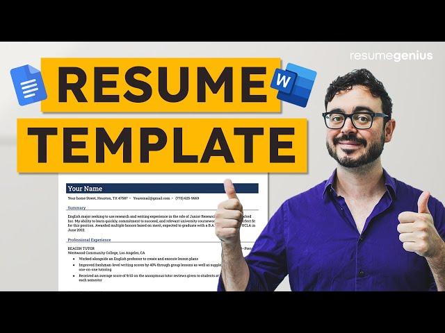 240+ Free Resume Template Downloads (Google Docs & MS Word)