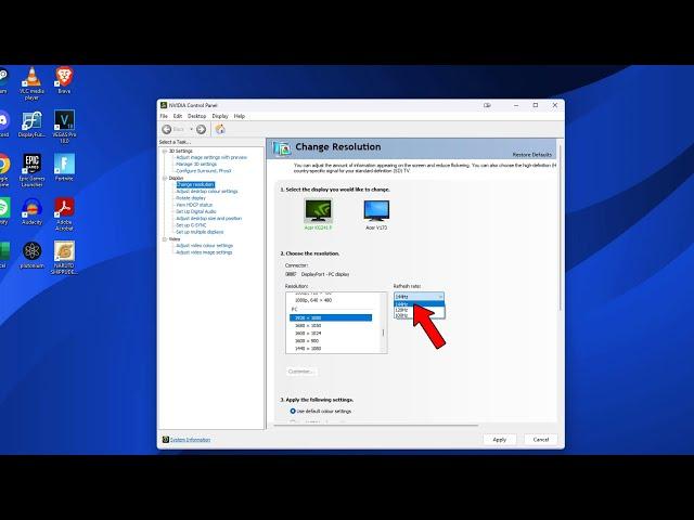 How to Enable 144hz or 240hz (ANY HZ) On Your Monitor - NVIDIA Graphics Card (NVIDIA Control Panel)