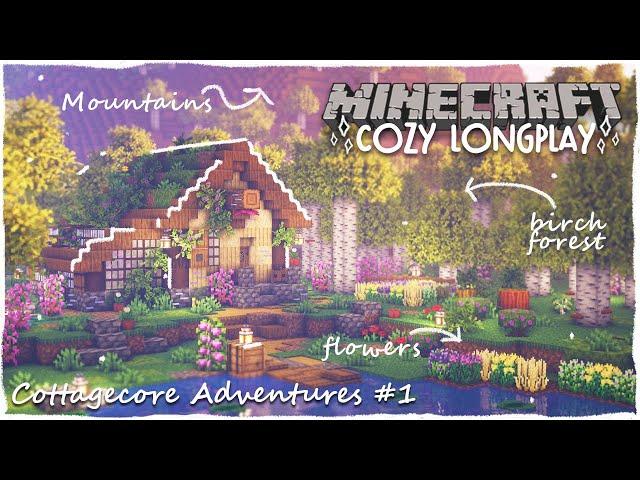 Minecraft Cottagecore: Relaxing Longplay - Birch Forest Adventures (No Commentary)